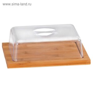 Колпак для хлеба/сыра 25208 см, прямоугольная бамбук/пластик