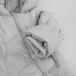 Комбинезон детский демисезонный KinDerLitto «Аванти-1», рост 56-62 см, цвет светло-серый