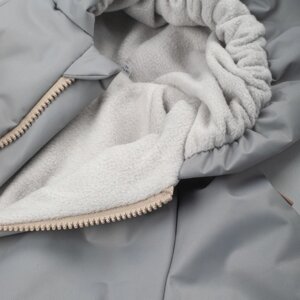 Комбинезон детский демисезонный открытый KinDerLitto «Новый домовёнок-2», рост 80-86 см, цвет серый