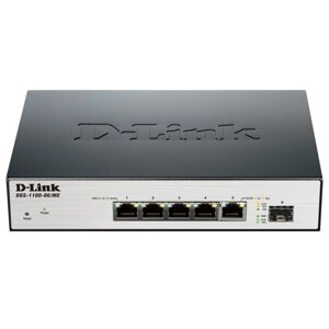 Коммутатор D-Link DGS-1100-06/ME/A1B, настраиваемый, 5х10/100/1000BASE-T