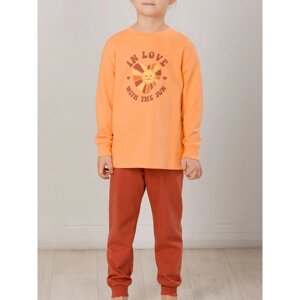 Комплект для девочек, рост 104 см, цвет оранжевый