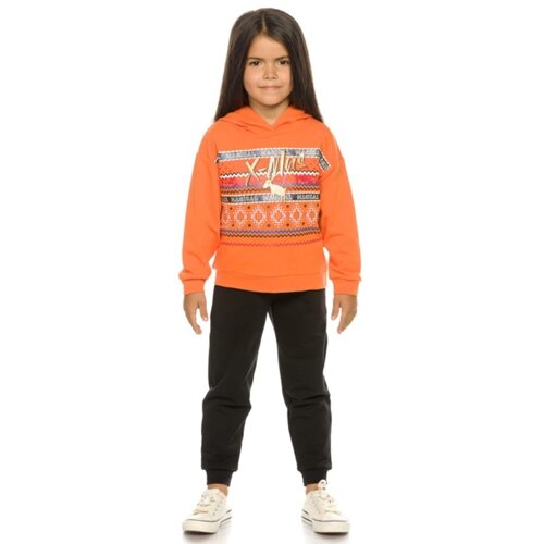 Комплект для девочек, рост 92 см, цвет оранжевый