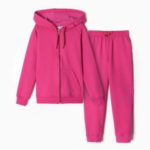 Комплект для девочки (джемпер, брюки), цвет фуксия, рост 116 см