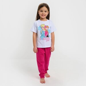 Комплект для девочки (футболка, брюки) Холодное сердце», Disney, рост 110-116 (32)