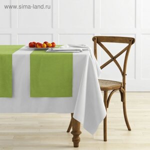 Комплект дорожек на стол «Ибица», размер 43 х 140 см - 4 шт, цвет зелёный