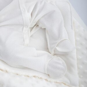 Комплект на выписку KinDerLitto «Новый Первый гардероб», 4 предмета, рост 50-56 см, цвет молочный