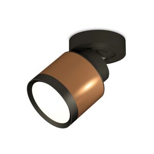 Комплект накладного поворотного светильника Ambrella light, Techno, XM8117001, цвет кофе песок, чёрный песок