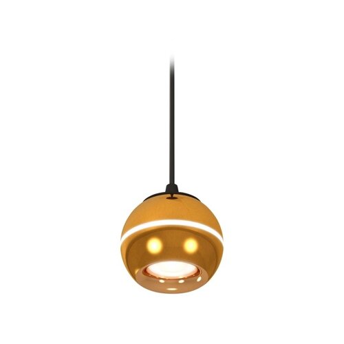Комплект подвесного светильника с дополнительной подсветкой Ambrella light, Techno, XP1105001, GU5.3, цвет золото желтое полированное, чёрный песок