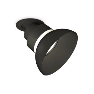 Комплект встраиваемого поворотного светильника Ambrella light, Techno, XM8102600, GX53, цвет чёрный песок, белый матовый