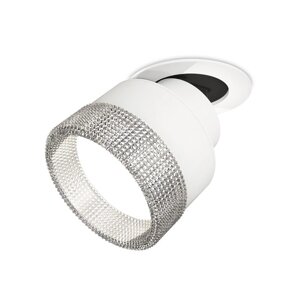 Комплект встраиваемого поворотного светильника с композитным хрусталём Ambrella light, Techno, XM8101540, цвет белый песок