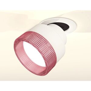 Комплект встраиваемого поворотного светильника с композитным хрусталём Ambrella light, Techno, XM8101542, цвет белый песок