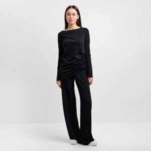 Комплект женский (брюки, джемпер) MIST, размер 44, цвет чёрный