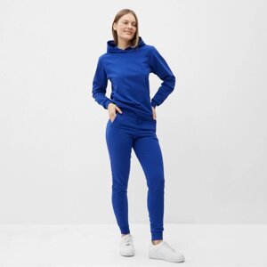 Комплект женский (фуфайка/брюки) НАЧЁС, цвет синий, размер 44