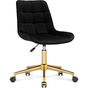 Компьютерное кресло Честер (california 999) металл/велюр, золотой/черный 50x60x80 см