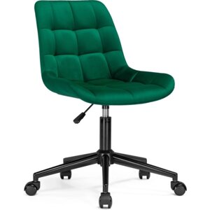 Компьютерное кресло Честер зеленый (california 697) металл/велюр, черный/зеленый 49x60x84 см 10509