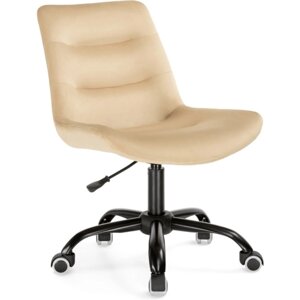 Компьютерное кресло Орди металл/велюр, черный/бежевый 56x65x85 см