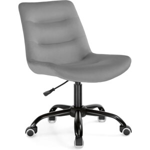 Компьютерное кресло Орди металл/велюр, черный/серый 56x65x85 см