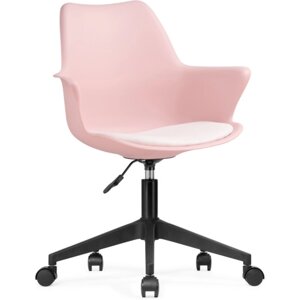 Компьютерное кресло Tulin пластик/экокожа, черный/розовый/белый 60x60x83 см
