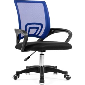 Компьютерное кресло Turin пластик/ткань, черный/синяя сетка 60x55x82 см