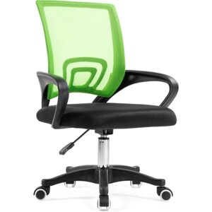 Компьютерное кресло Turin пластик/ткань, черный/зеленая сетка 60x55x82 см