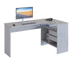 Компьютерный стол «СПм-25», 1450810740 мм, угловой, правый, цвет бетон