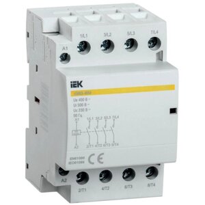 Контактор модульный км63-40м AC/DC IEK MKK21-63-40