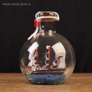 Корабль сувенирный "Только вперёд", в бутылке, вертикальн. 11*8см