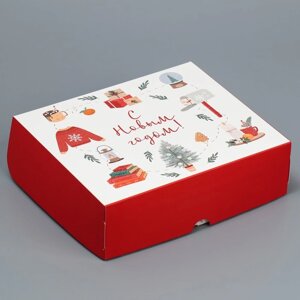 Коробка для кондитерских изделий «Хюгге», 17 20 6 см