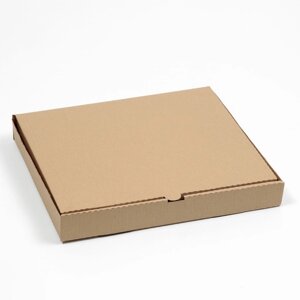 Коробка для пирога, крафтовая, 40 х 33 х 5,4 см