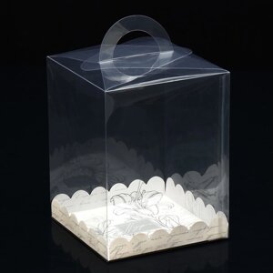 Коробка кондитерская, сундук, упаковка, «Лилии», 14 х 14 х 18 см