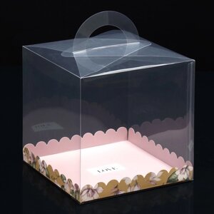 Коробка кондитерская, сундук, упаковка, With love, 20 х 20 х 20 см