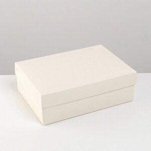 Коробка подарочная складная, упаковка, «Бежевая», 21 х 15 х 7 см