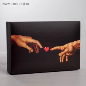 Коробка подарочная складная, упаковка, «LOVE», 16 х 23 х 7.5 см