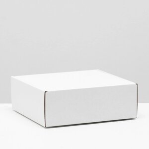 Коробка самосборная, белая, 26 х 24 х 10 см