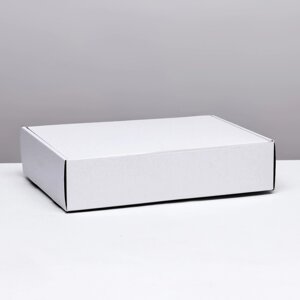 Коробка самосборная, белая, 38 х 28 х 9 см,