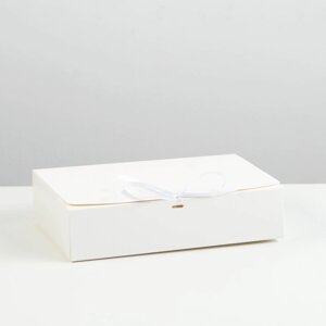 Коробка складная, белая, 21 х 15 x 5 см