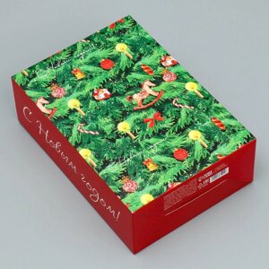 Коробка складная «Новогодняя сказка», 16 23 7.5 см