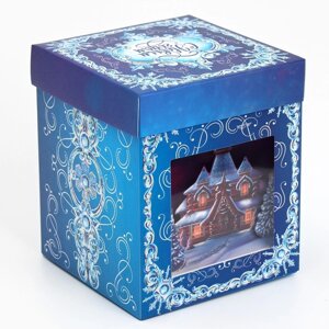 Коробка складная с 3D эффектом «Сказка», 11 х 11 х 13 см