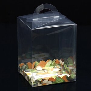 Коробка-сундук, кондитерская упаковка «Ты мое счастье», 14 х 14 х 18 см