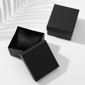 Коробочка подарочная под браслет/часы «Симпл», 88 (размер полезной части 7,57,5 см), цвет чёрный