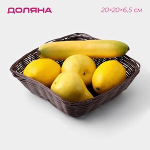 Корзинка для фруктов и хлеба Доляна «Шоко», 20206,5 см