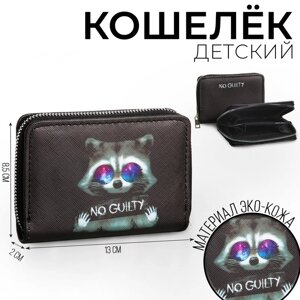 Кошелек детский "Крутой енот" 13*2*8,5