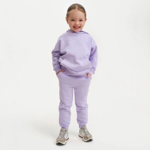 Костюм для девочки (худи, брюки) KAFTAN "Basic line", размер 34 (122-128), цвет лиловый
