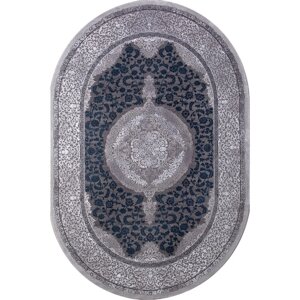 Ковёр овальный Karmen Hali Quantum, размер 78x150 см, цвет grey/grey