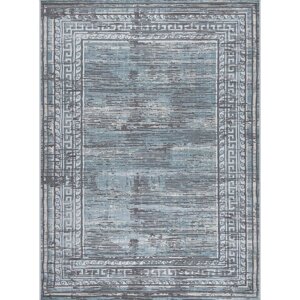 Ковёр прямоугольный Amatis 36887A, размер 83x150 см, цвет blue / l. grey
