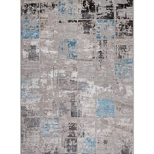 Ковёр прямоугольный Roma 37890A, размер 125x180 см, цвет blue fls / beige fls