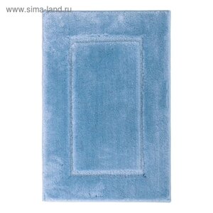 Коврик для ванной комнаты Stadion, цвет голубой, 55х85 см