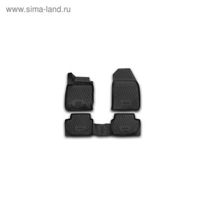 Коврики 3D в салон FORD Ecosport, 2014-2016, 4 шт. (полиуретан)