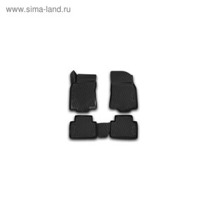 Коврики 3D в салон NISSAN X-Trail, 03/2015-2016, 4 шт. (полиуретан)