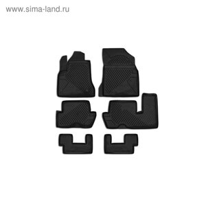 Коврики в салон CITROEN Grand C4 Picasso 09/2006-2016, 6 шт. (полиуретан)